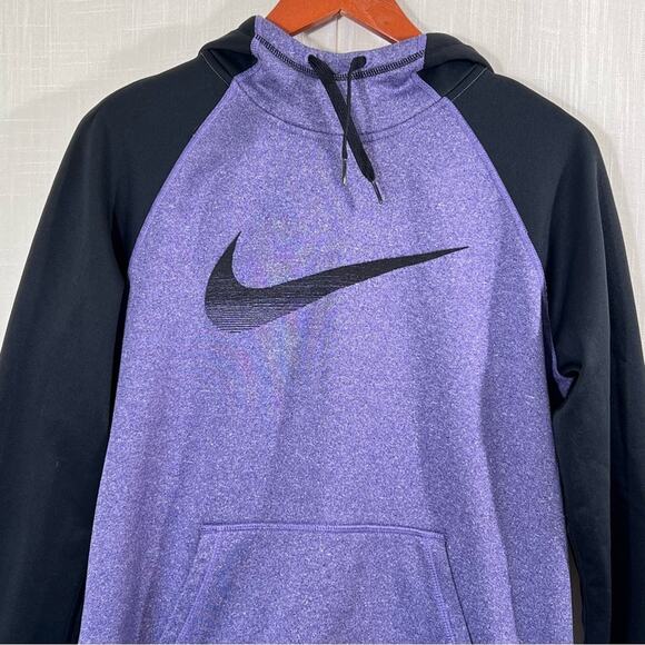 Nike Therma Fit Gradient Swoosh Athletic Hoodie Sweatshirt Size M - Picture 2 of 12